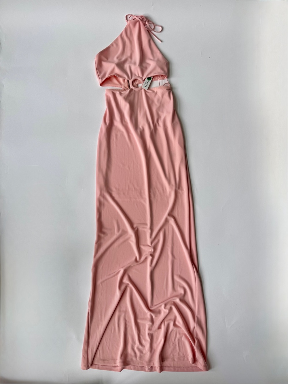 Alice + Olivia Margeurite English Rose Cutout Halter Maxi Dress - Picture 4 of 9